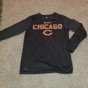 Chicago Bears boys Dri Tek shirt sz M 10/12